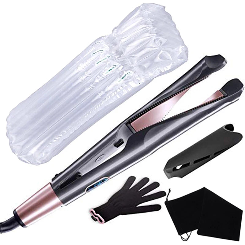 Professional Electric Straightening Iron&Curling Iron Hair Curler 2 in 1 Hair Straightener Flat Irons Ceramic Styling Tools