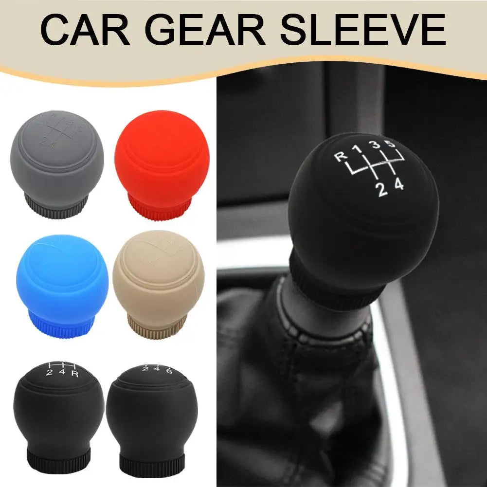 1PC  Universal Silicone Car Gear Shift Sleeve Automatic Gear Grip Shift Non Slip Grip Handle Case Wear-resistant Gear Rod Cover