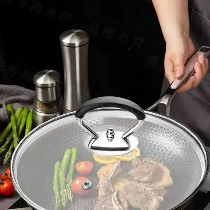 Stainless Steel Replaceable Universal Pot Lid Handle Pot Pan Cover Cookware Handle Scald Kitchen Cookware Handle Accessories