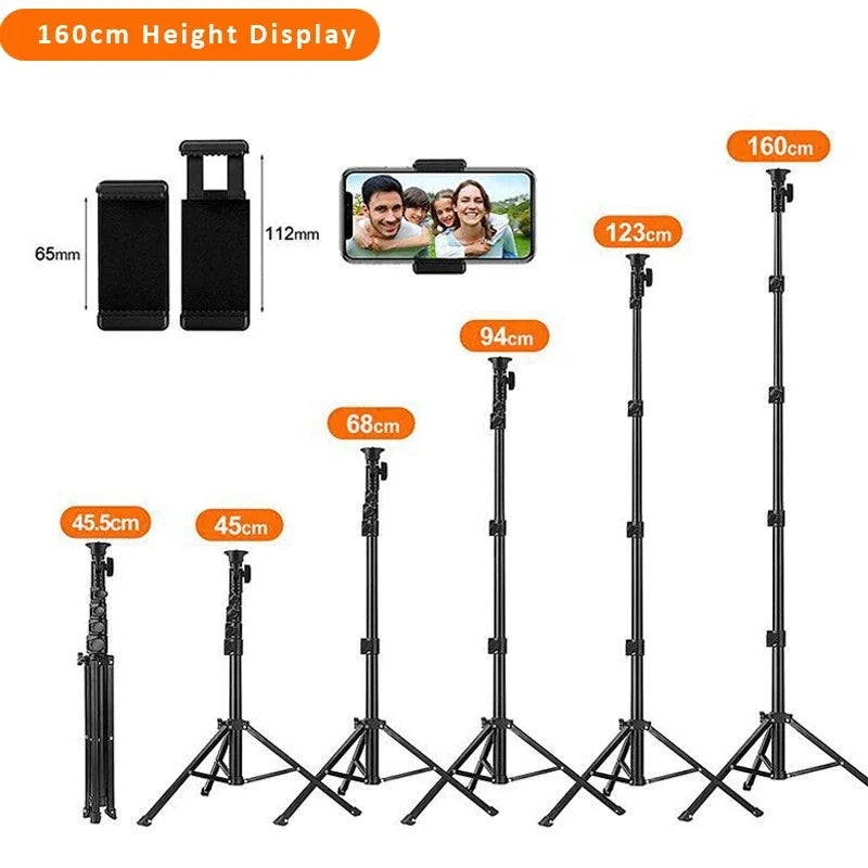 WEFOR Phone Tripod, Selfie Stick Tripod with Remote, Upgraded iPhone Tripod Stand & Travel Tripod, Solidest Cell Phone Tripod