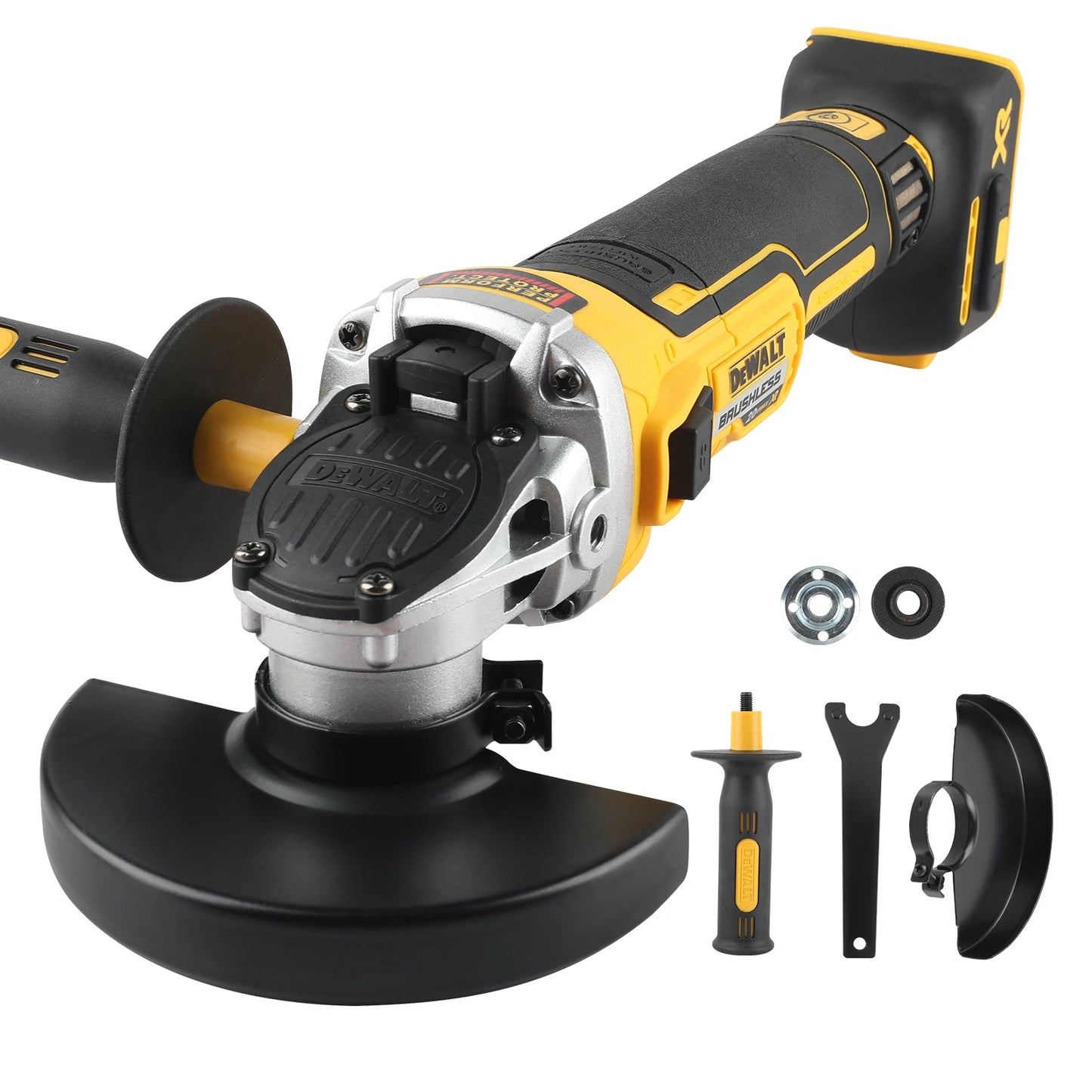 DEWALT DCG405NT 100/125mm 18V lithium battery brushless flat head angle grinder bare machine tool cutting machine bare machine