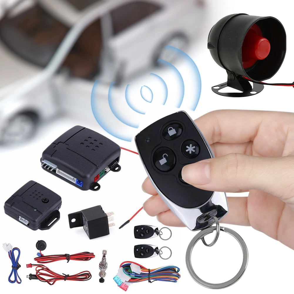 Universal Car Auto Burglar Alarm Protection Programmable Vehicle Security System Vehicle Keyless Entry System Car Burglar Alarm