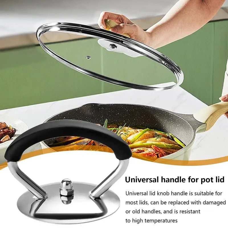 Stainless Steel Replaceable Universal Pot Lid Handle Pot Pan Cover Cookware Handle Scald Kitchen Cookware Handle Accessories