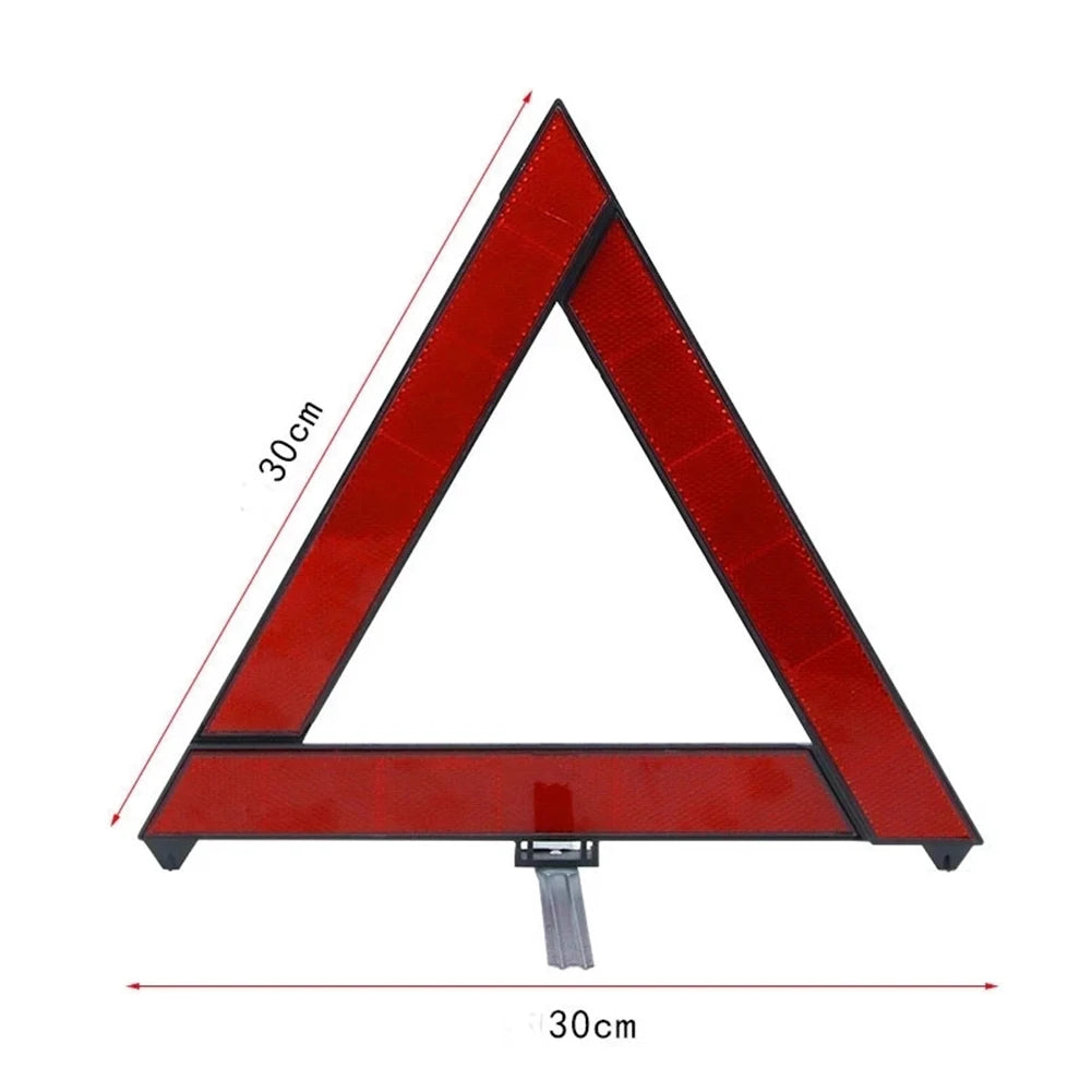 Car Emergency Breakdown Safety Warning Tripod Foldable Emergency Breakdown Warning Triangle Standing Reflector Car Accessories