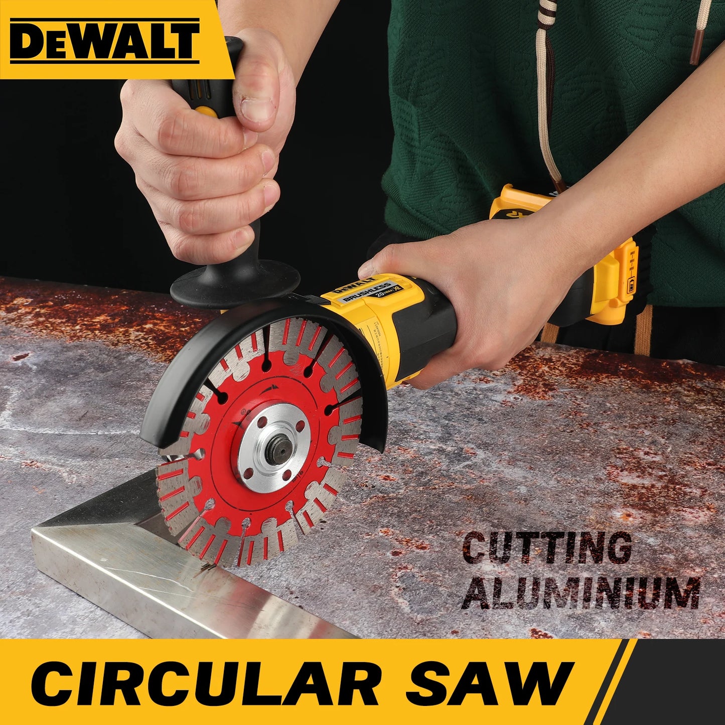 DEWALT DCG405NT 100/125mm 18V lithium battery brushless flat head angle grinder bare machine tool cutting machine bare machine