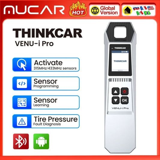 THINKCAR VENU IPRO Tire Pressure Inspection Tool 315MHz/433MHz TPMS Tire Repair Tool Sensor Activation Diagnostic Tool For 689BT