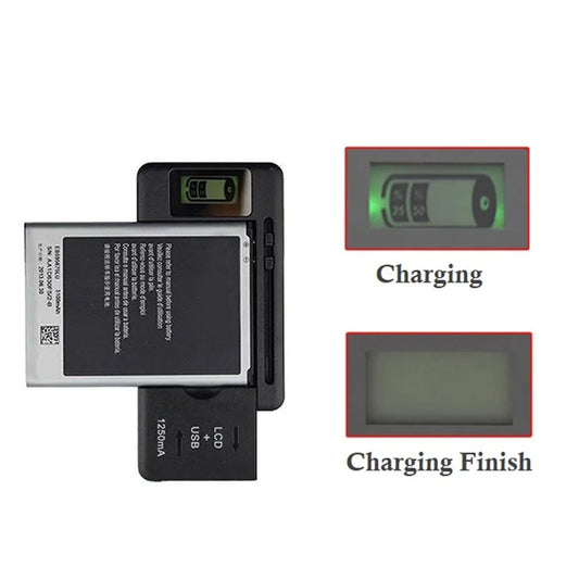 32-50mm Mobile Battery Charger LCD Indicator Screen With USB Output For Cell Phone Battery Charging US UK EU Plug Drop Ship